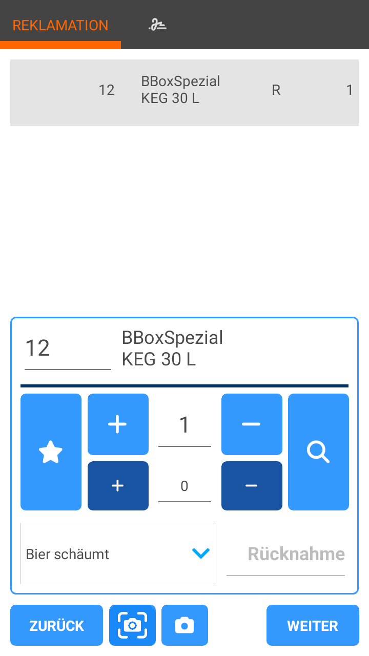 Reklamation: Neue Position